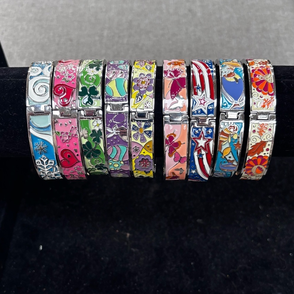 9 Months of Enamel Bracelets - Like New - Picture 3 of 6